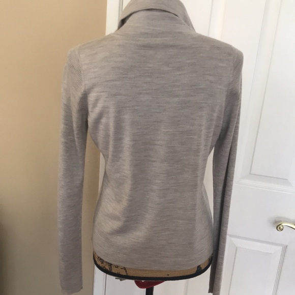 Theory Gray Kila Preen Moto Cardigan button up collar Jacket L - Picture 5 of 10